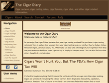 Tablet Screenshot of cigardiary.com